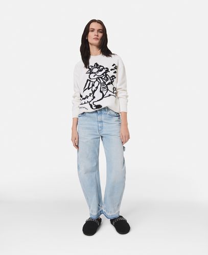 Maglia oversize Anno del Drago, Donna, , Taglia: L - Stella McCartney - Modalova