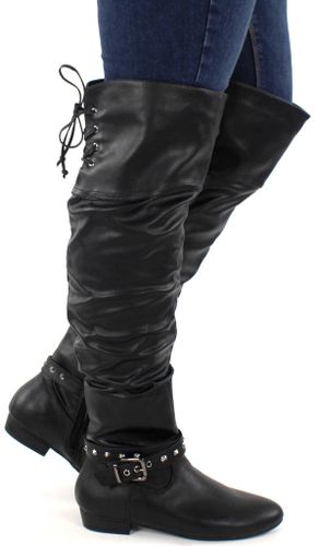 Kniehohe Stiefel Lisa, Schwarz - Tapas - Modalova