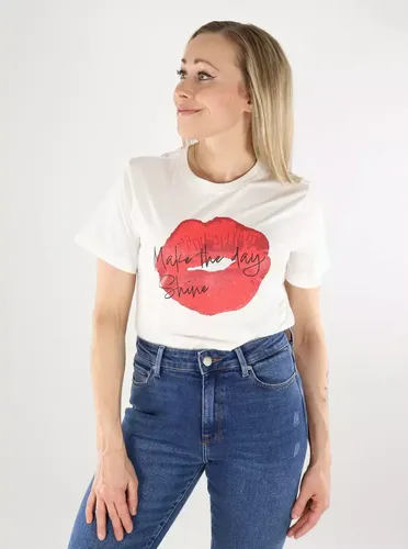 Damen Baumwoll-T-Shirt Print Wolkentänzer/Kuss - JDY - Modalova