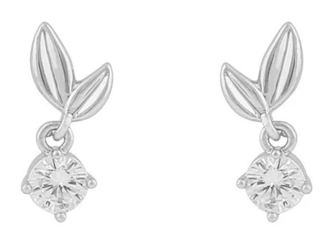 Snö of Sweden Ohrringe Meya kurz Silber/Klar - Sno of sweden - Modalova