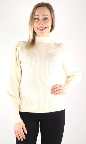 Pullover mit hohem Kragen, Kapuzenset in Weiß-Grau - Only - Modalova
