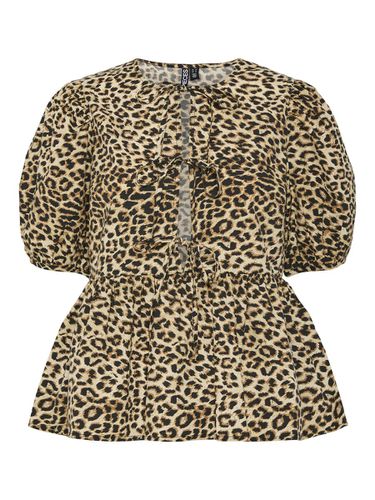 Pcnancy Leopard Short Sleeved Blouse - Pieces - Modalova