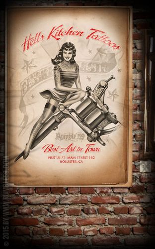 Poster - Hells Kitchen Tattoo - Rumble59 - Modalova