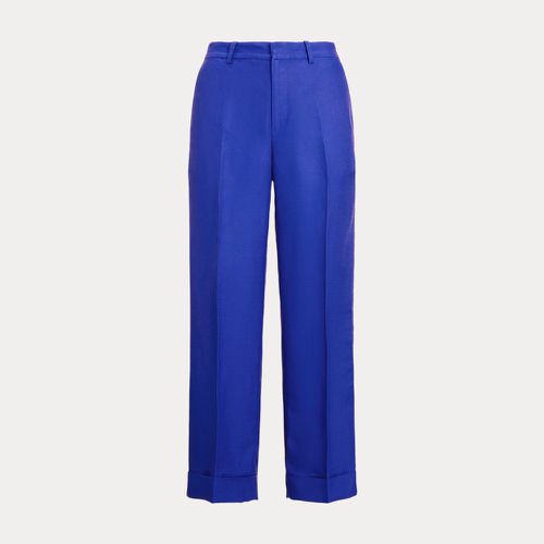 Linen-Blend Twill Cropped Trousers - Lauren - Modalova