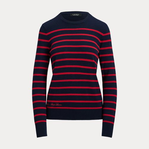 Striped Cotton-Blend Jumper - Lauren - Modalova