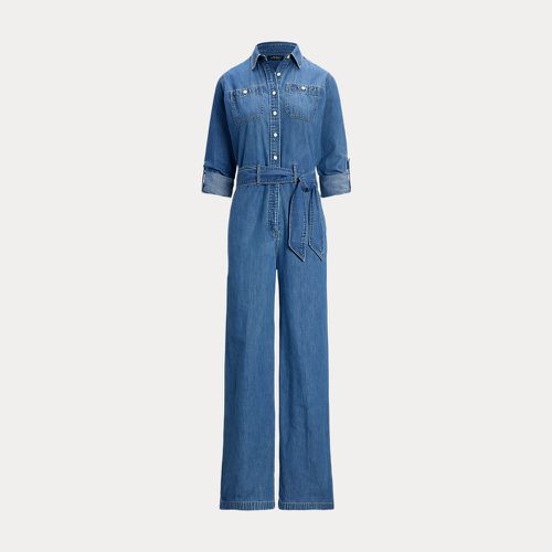 Denim Wide-Leg Jumpsuit - Lauren - Modalova