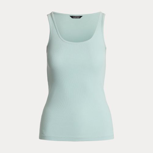 Petite - Stretch Cotton Tank Top - Lauren Petite - Modalova