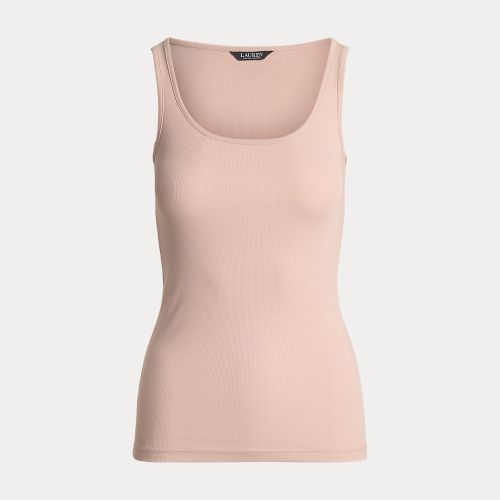 Petite - Stretch Cotton Tank Top - Lauren Petite - Modalova