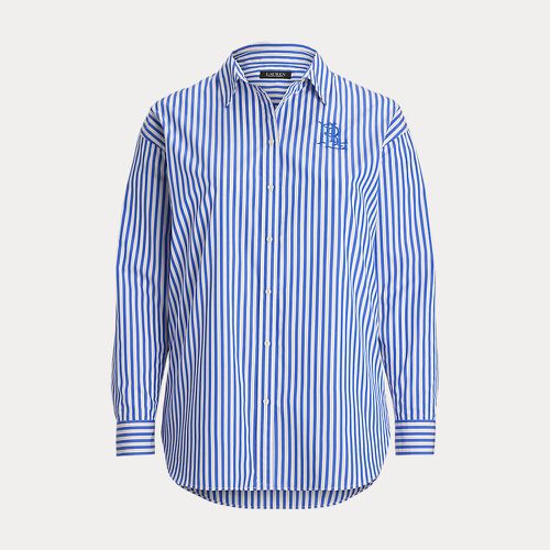 Curve - Relaxed Fit Striped Broadcloth Shirt - Lauren Curve - Modalova