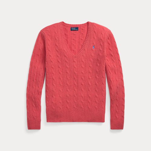 Cable-Knit Wool-Cashmere V-Neck Jumper - Polo Ralph Lauren - Modalova