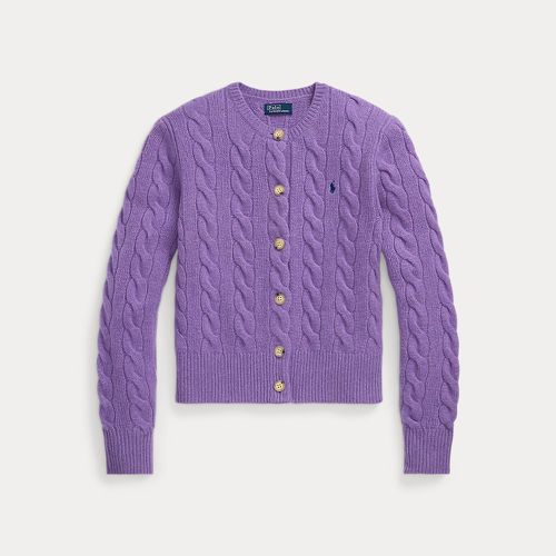 Cable-Knit Wool-Cashmere Cardigan - Polo Ralph Lauren - Modalova
