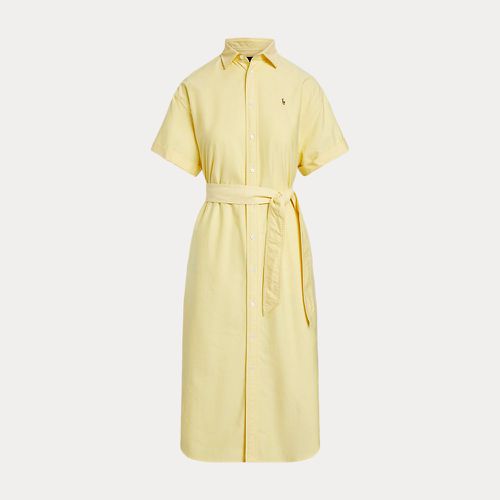 Belted Short-Sleeve Oxford Shirtdress - Polo Ralph Lauren - Modalova
