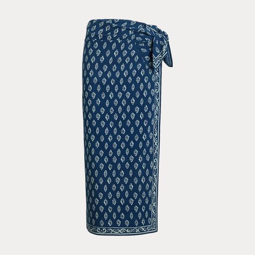 Printed Cotton Wrap Skirt - Polo Ralph Lauren - Modalova