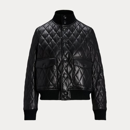 Quilted Leather Bomber Jacket - Polo Ralph Lauren - Modalova