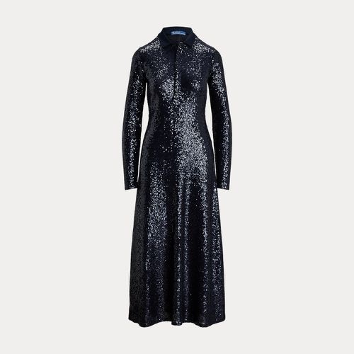 Sequinned Long-Sleeve Polo Dress - Polo Ralph Lauren - Modalova