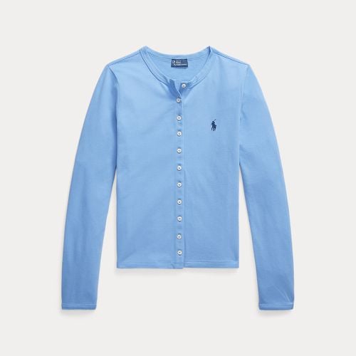 Stretch Mesh Cotton Crewneck Cardigan - Polo Ralph Lauren - Modalova