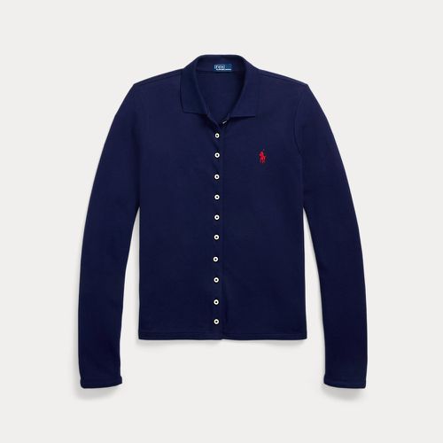 Buttoned-Placket Long-Sleeve Polo Shirt - Polo Ralph Lauren - Modalova
