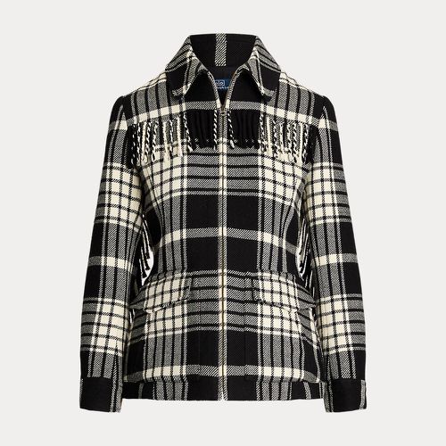 Plaid Fringe-Trim Wool Jacket - Polo Ralph Lauren - Modalova