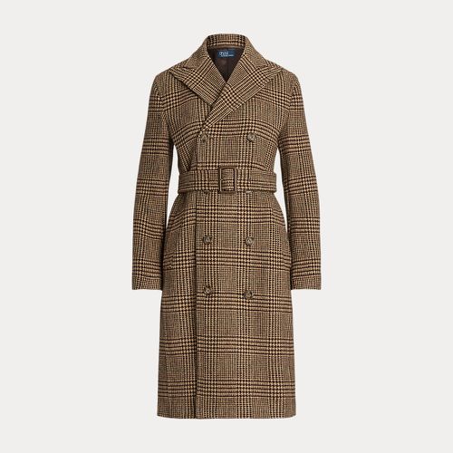 Plaid Wool Twill Trench Coat - Polo Ralph Lauren - Modalova