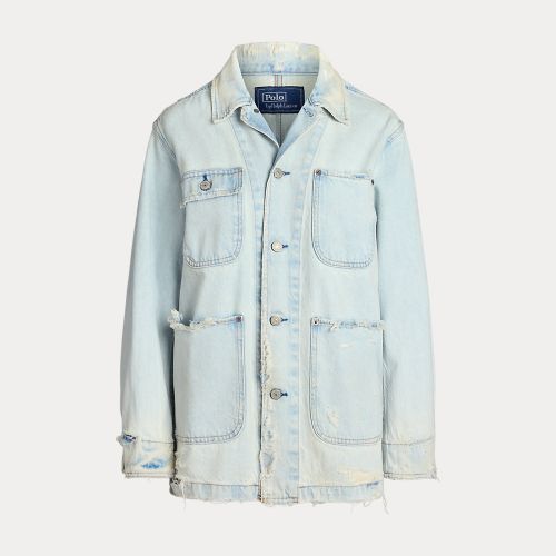 Distressed Denim Utility Jacket - Polo Ralph Lauren - Modalova