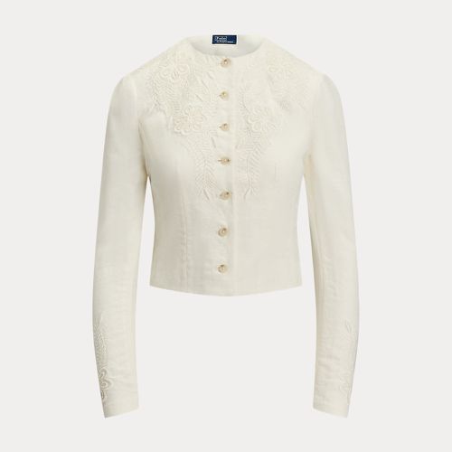 Floral-Embroidered Linen Jacket - Polo Ralph Lauren - Modalova