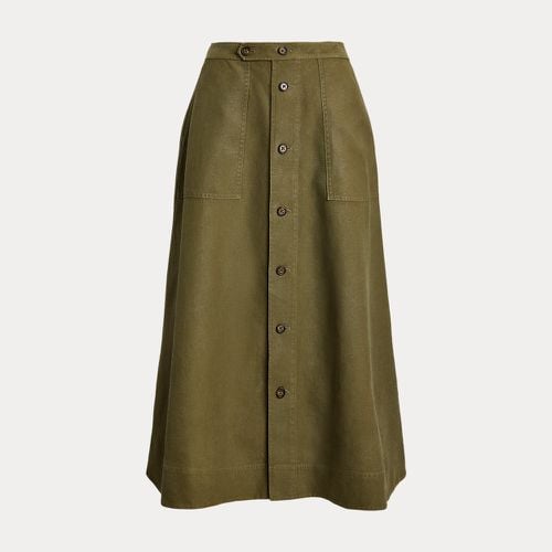 Hemp A-Line Midi Skirt - Polo Ralph Lauren - Modalova