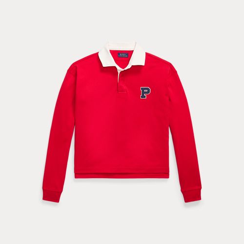 Cotton Jersey Cropped Rugby Shirt - Polo Ralph Lauren - Modalova