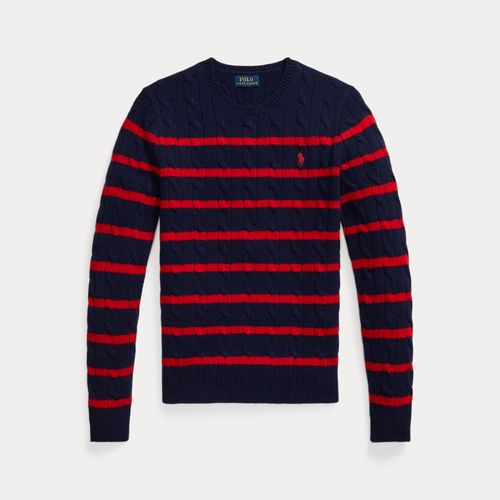 Striped Cable Wool-Cashmere Jumper - Polo Ralph Lauren - Modalova