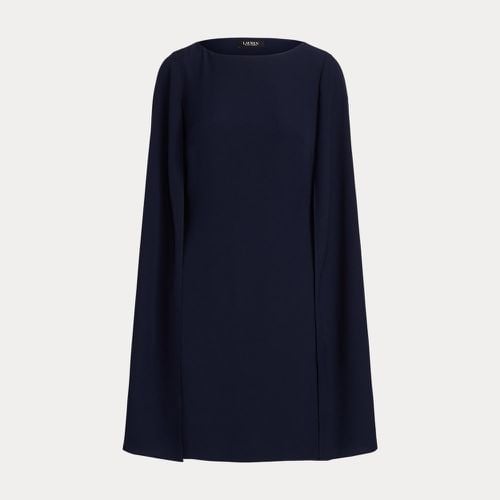 Petite - Cape Georgette Cocktail Dress - Lauren Petite - Modalova