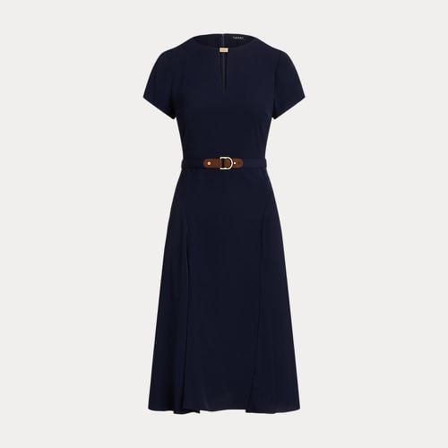 Petite - Belted Georgette Dress - Lauren Petite - Modalova