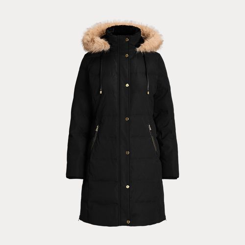 Petite - Faux-Fur-Trim Hooded Down Coat - Lauren Petite - Modalova