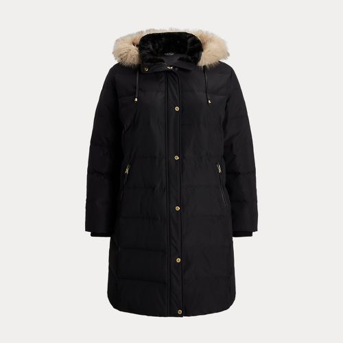 Curve - Faux-Fur-Trim Hooded Down Coat - Lauren Curve - Modalova