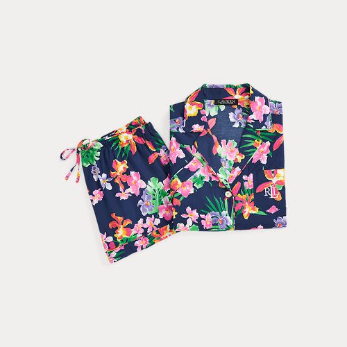 Floral Cotton-Blend Lawn Boxer Sleep Set - Lauren - Modalova