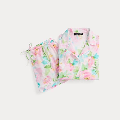 Floral Cotton-Blend Lawn Boxer Sleep Set - Lauren - Modalova