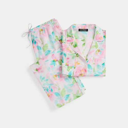 Floral Cotton-Blend Lawn Capri Sleep Set - Lauren - Modalova