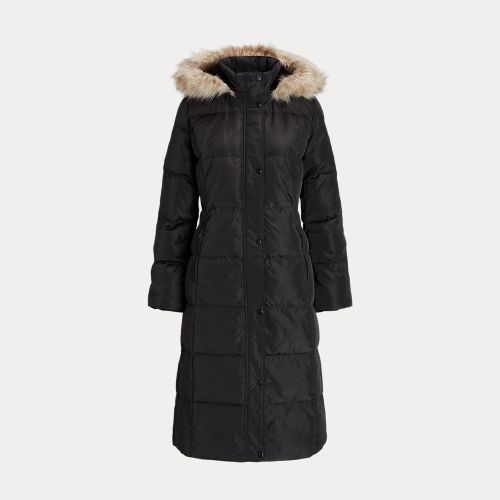 Faux Fur-Trim Hooded Down Coat - Lauren - Modalova