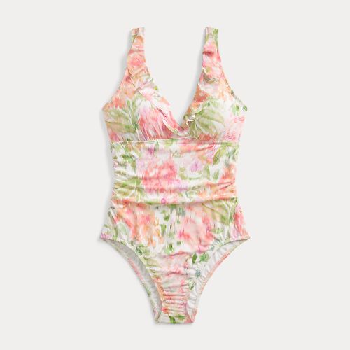 Floral Ruffle-Trim One-Piece - Lauren - Modalova