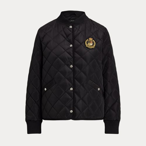 Crest-Patch Quilted Bomber Jacket - Lauren - Modalova