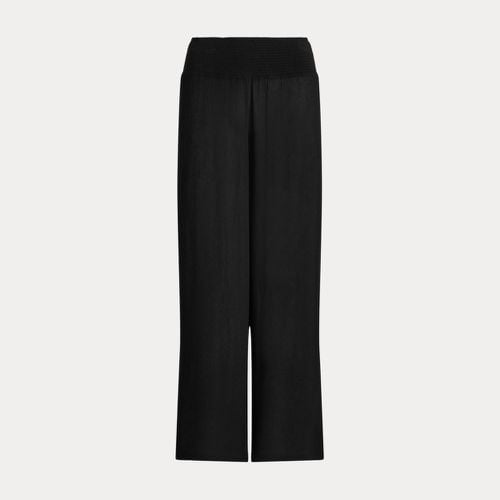 Smocked Wide-Leg Trouser Cover-Up - Lauren - Modalova