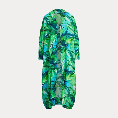 Palm-Frond-Print Robe Cover-Up - Lauren - Modalova