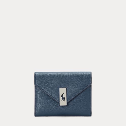 Polo ID Leather Fold-Over Card Case - Polo Ralph Lauren - Modalova