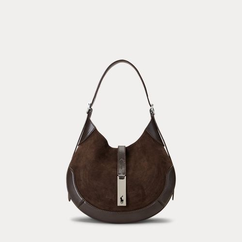 Polo ID Suede-Leather Small Shoulder Bag - Polo Ralph Lauren - Modalova