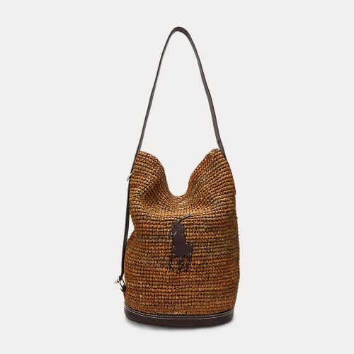 Pony Raffia Bellport Sling Bucket Bag - Polo Ralph Lauren - Modalova