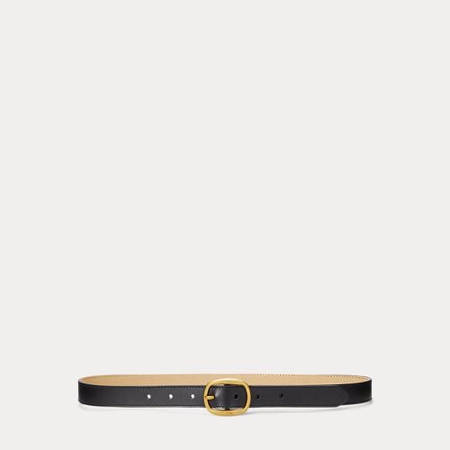 Oval-Buckle Skinny Leather Belt - Polo Ralph Lauren - Modalova