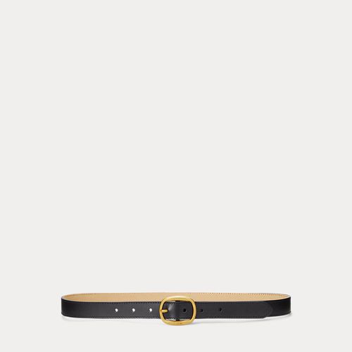 Oval-Buckle Skinny Leather Belt - Polo Ralph Lauren - Modalova