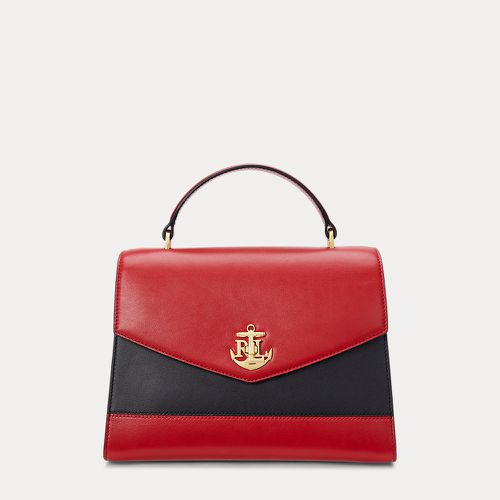 Two-Tone Leather Medium Farrah Satchel - Lauren - Modalova