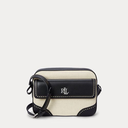 Straw & Leather Medium Marcy Camera Bag - Lauren - Modalova