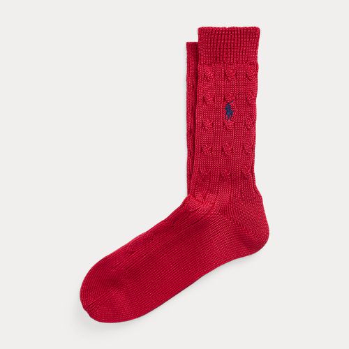 Cable-Knit Cotton-Blend Crew Socks - Polo Ralph Lauren - Modalova