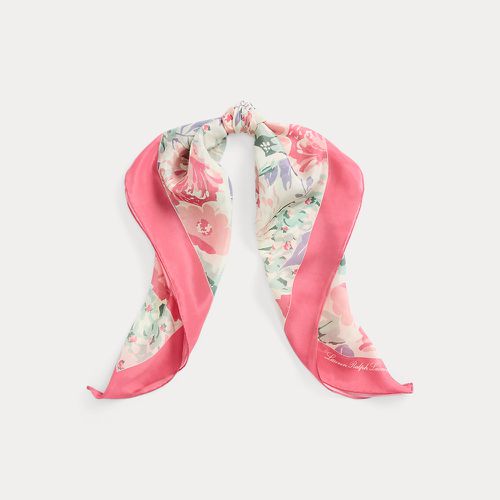 Floral Silk Crepe de Chine Square Scarf - Lauren - Modalova