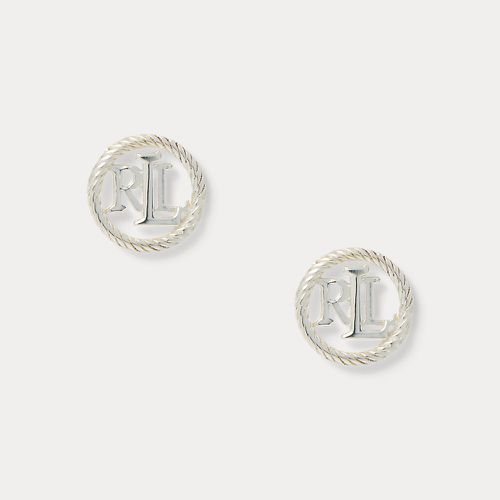 Sterling Silver Logo Studs - Ralph Lauren - Modalova